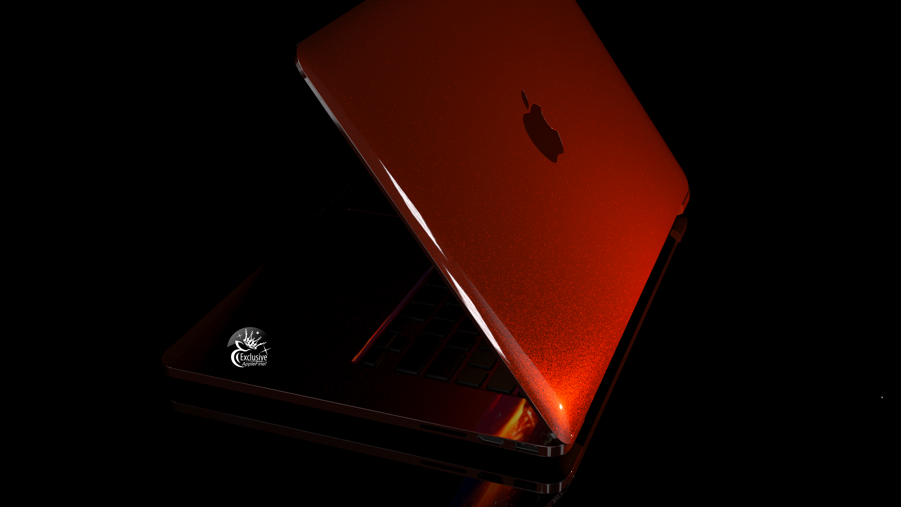 Эксклюзивный MacBook Pro Volcano Orange Top